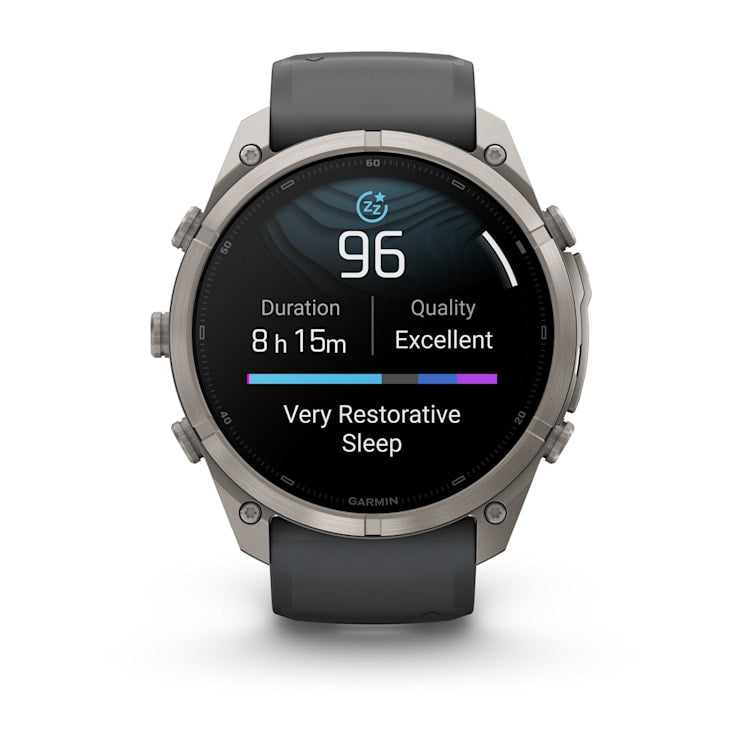 Garmin fēnix 9 Pro 47 mm GPS – Titan Grau, Silikon, Graphit, 100 m, für Android, iOS