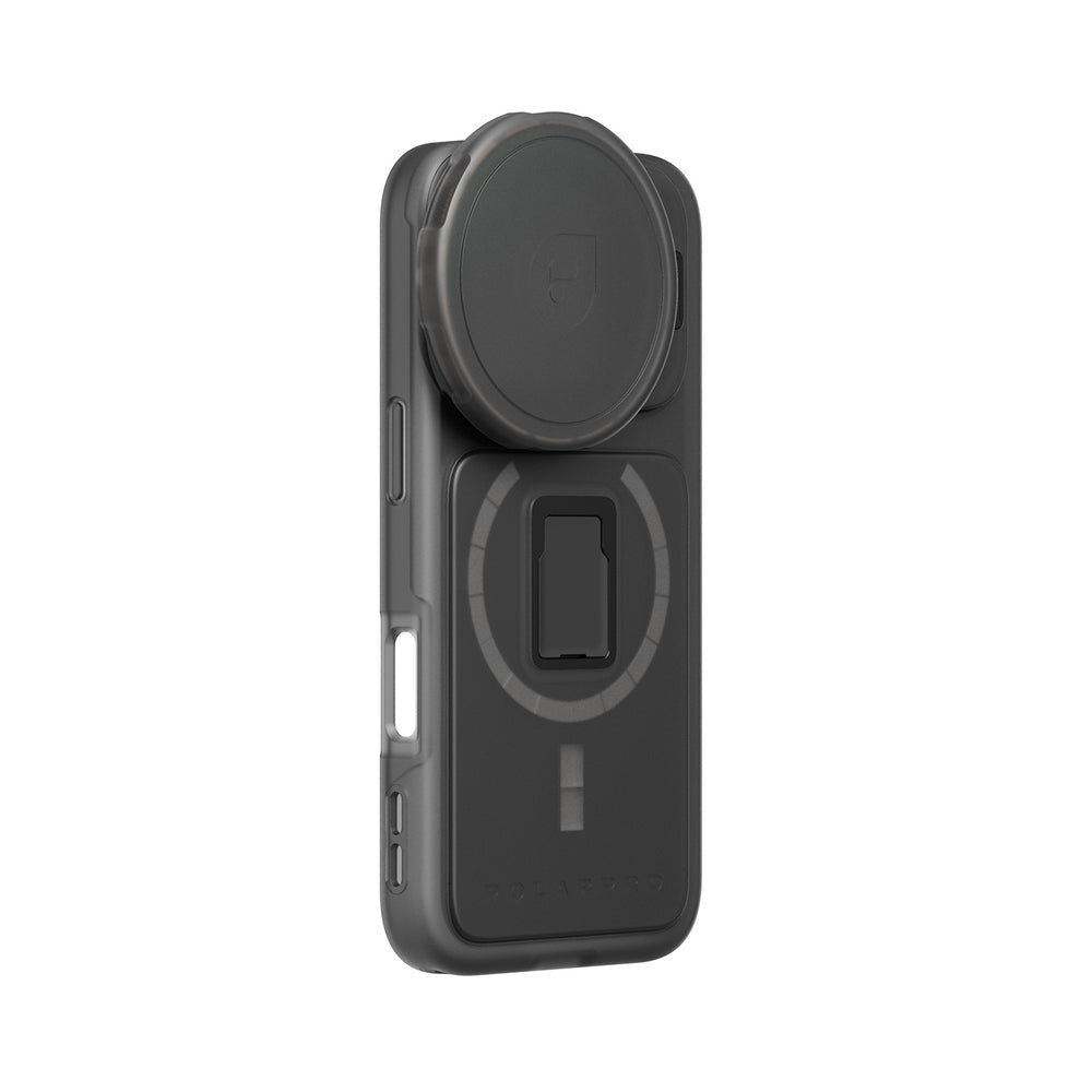 PolarPro BaseCase IP16 MAX MagSafe – für iPhone 16 Pro Max, Schwarz, Nylon/PU, mit Trageschlaufe