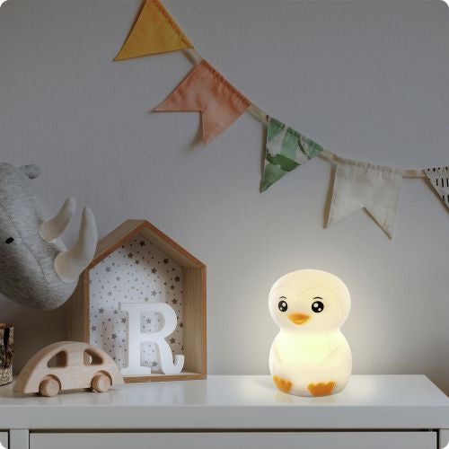 Ansmann Nachtlicht Pinguin – 10 lm, 0,2 W, RGBW, dimmbar, weiss, USB