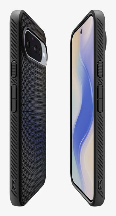 Spigen Liquid Air MagFit Backcover – für Google Pixel 10/10 Pro, TPU, Matt Schwarz
