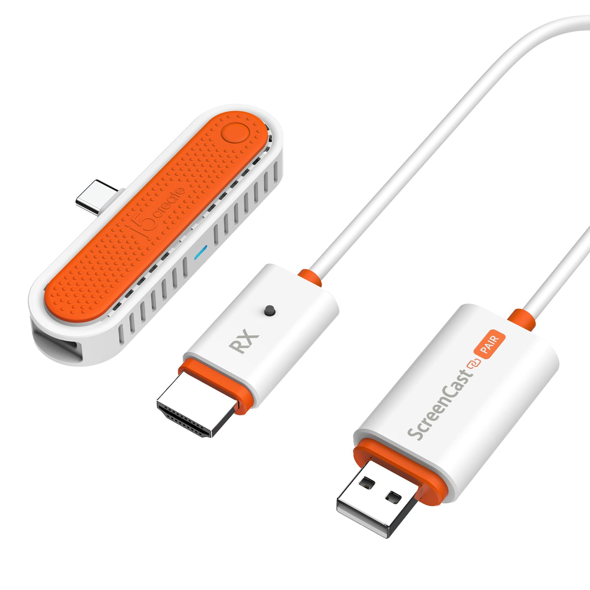 j5create ScreenCast Mini Duo Adapter – WLAN zu HDMI – Full HD, Wi-Fi 4, bis 15 m – für Android/iOS, PC/Mac