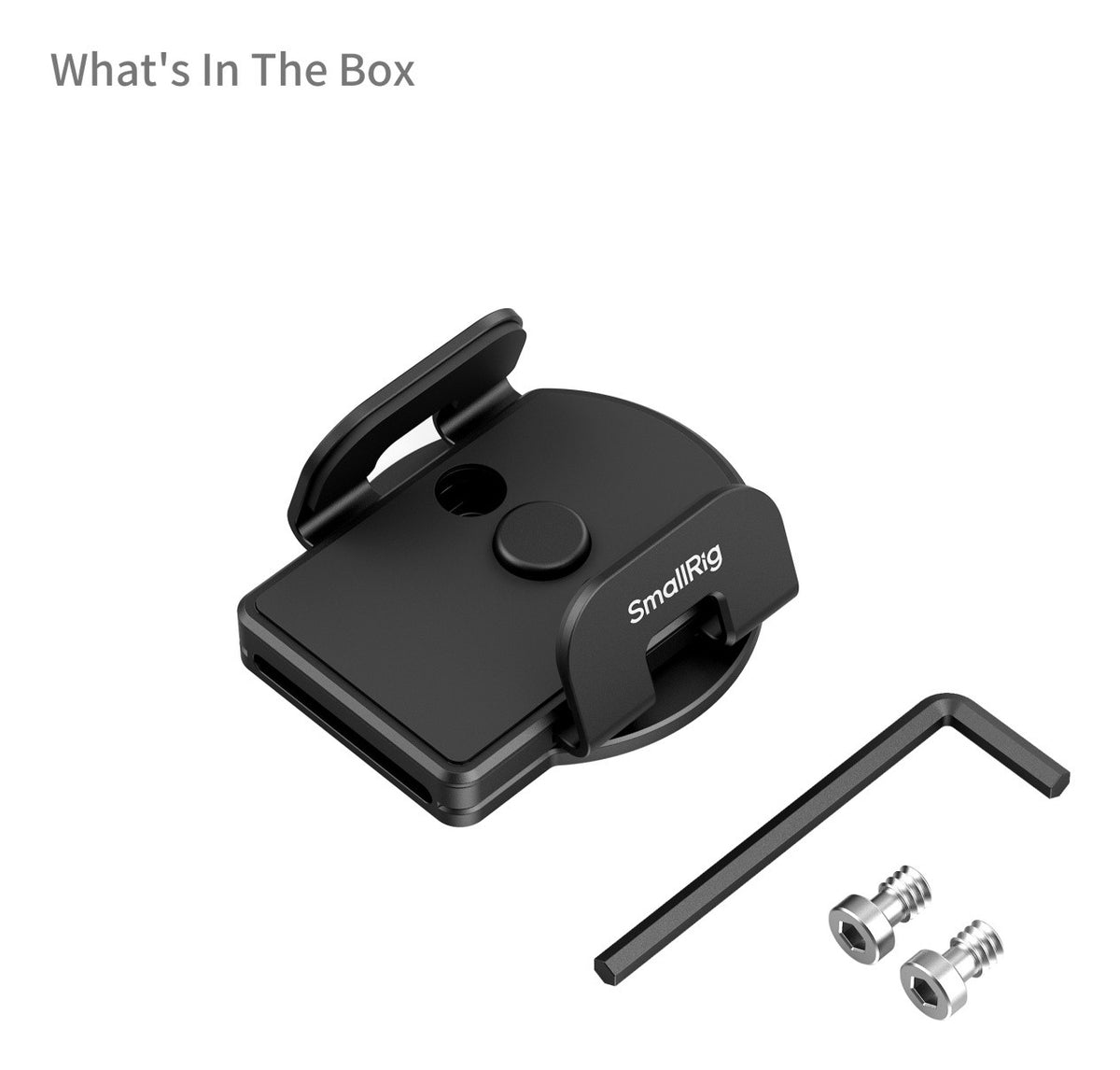 SmallRig Montageklemme – 1/4" Gewinde, 66 × 59 × 29,4 mm – für externe SSD – Schwarz
