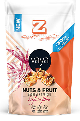 Zweifel Vaya Nuts & Fruit – Aprikose & Cashew, vegan, glutenfrei – 70 g