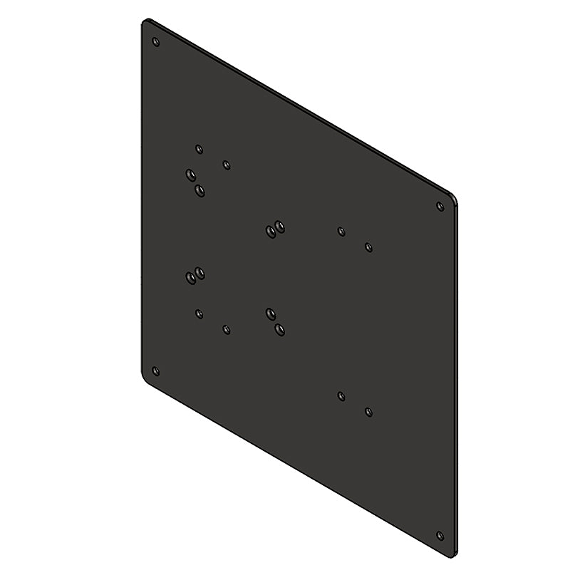 Hagor Portrait Adapterplatte für Samsung QB/QH/QM Serie 49–65", VESA 200×200/400×400, Schwarz