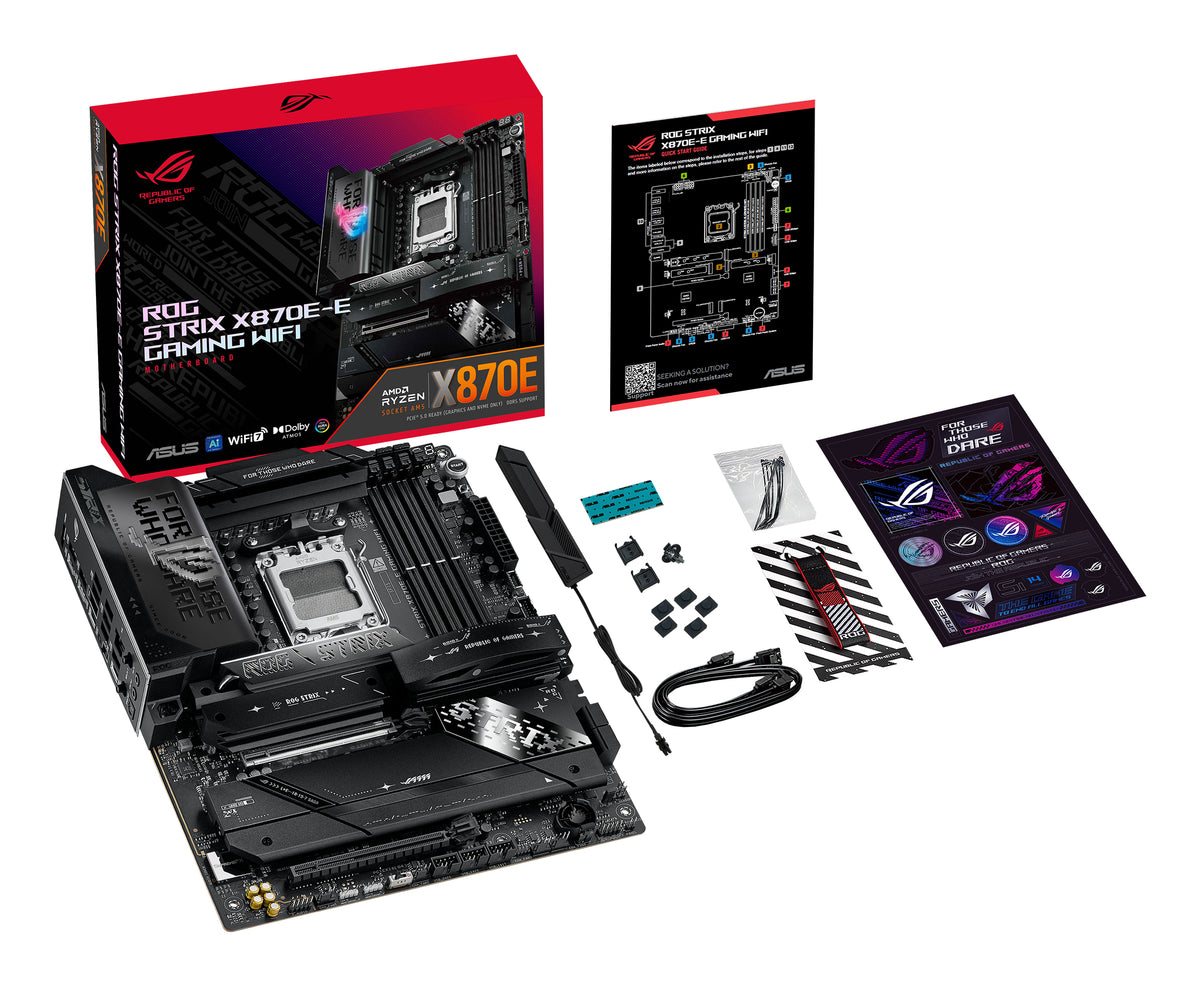 ASUS ROG STRIX X870E-E GAMING WIFI – Mainboard – AM5, AMD X870E, ATX, DDR5