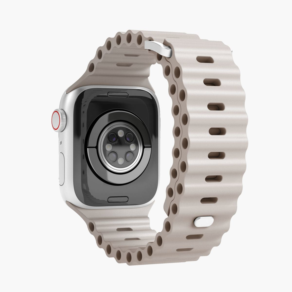 Vonmählen Wave Band 2 – Armband – für Apple Watch (verschiedene Grössen), Creme, Elastomer (T)