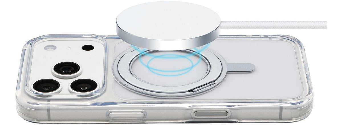 Cellularline Spin Mag Backcover – für Apple iPhone 18 Pro – Kunststoff, Transparent, stossfest, tropfsicher