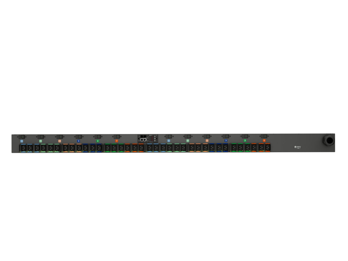 Vertiv Geist Rack-PDU – Geschaltet, 3-phasig, 0U Senkrecht, 63 A 200–415 V, 36×C13/C19, IEC 60309, 3,05 m