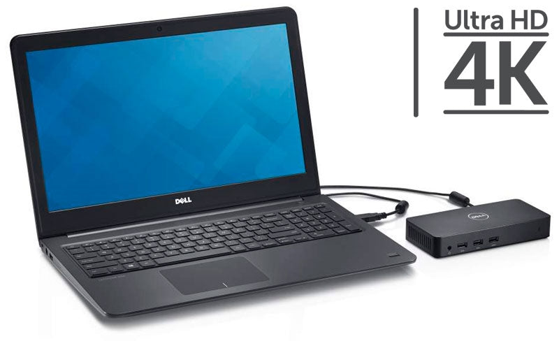 Dell D3100 Dockingstation – USB-A, 1× DP, 2× HDMI, GbE, 3,5 mm Audio