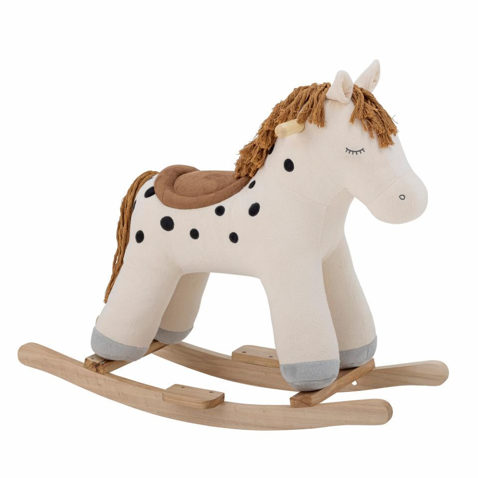 Bloomingville Plüschtier Pferd Merlen – 56 cm – weiss – ab 1 Jahr