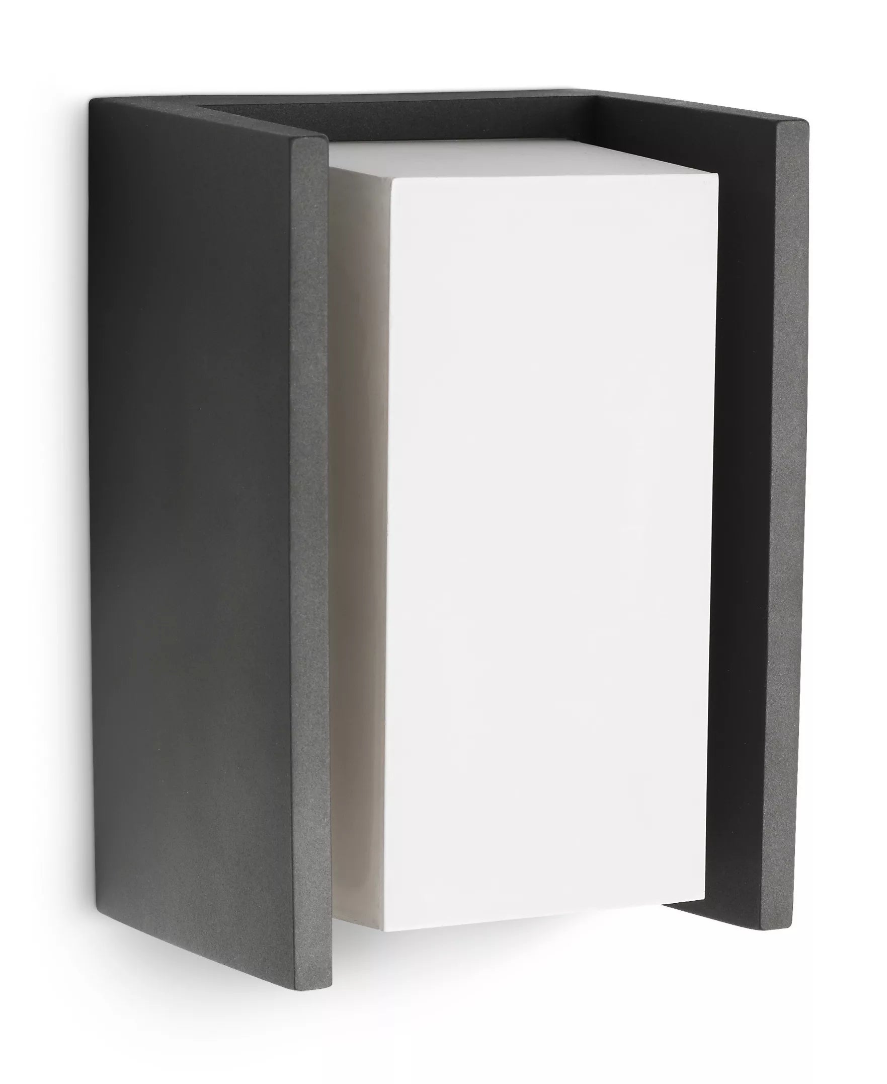 Philips by Signify Philips Aussenwandleuchte Bridge – 10,1×21,2 cm, 42 W, IP44, Netzbetrieb, Anthrazit, Aluminium