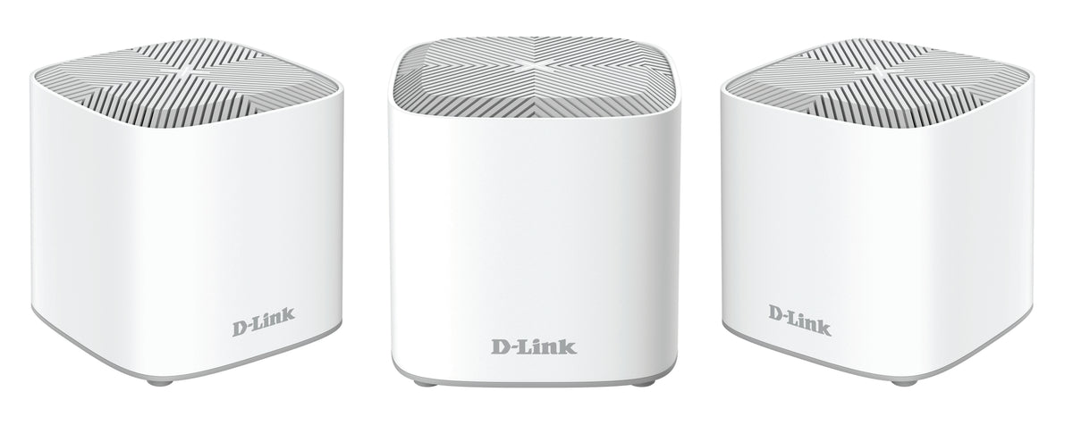 D-Link COVR-X1863 Mesh-Set (3er) – Wi-Fi 6, Dual-Band, bis 1,8 Gbit/s, je 2× 1G