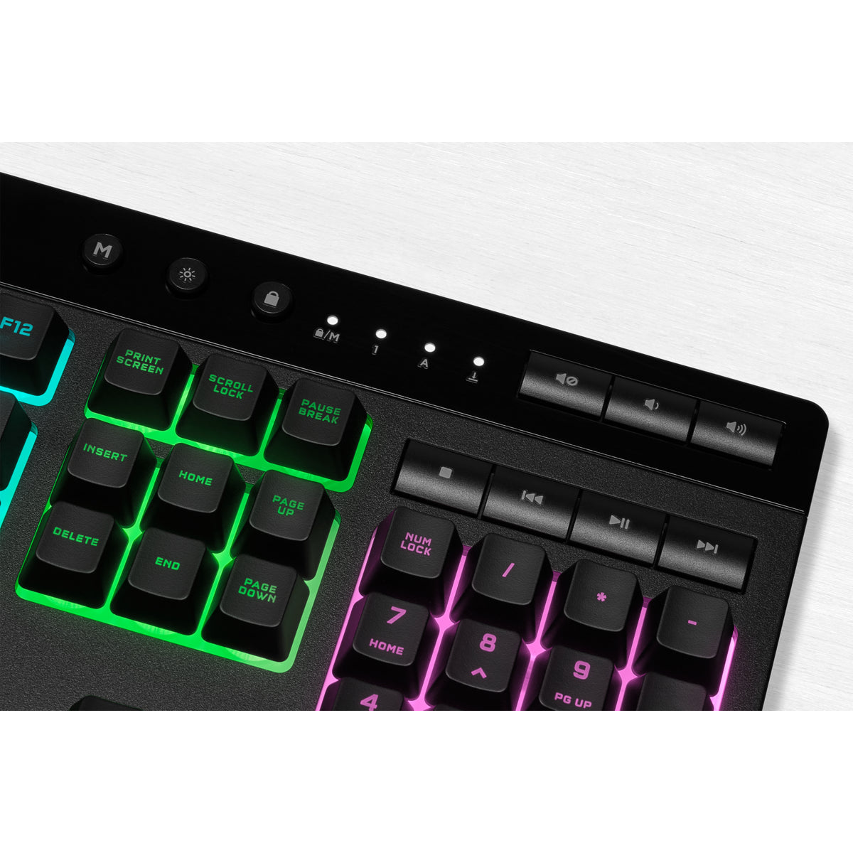 Corsair K55 RGB PRO – Gaming-Tastatur – kabelgebunden – USB – QWERTZ (DE) – RGB – mit Handballenauflage