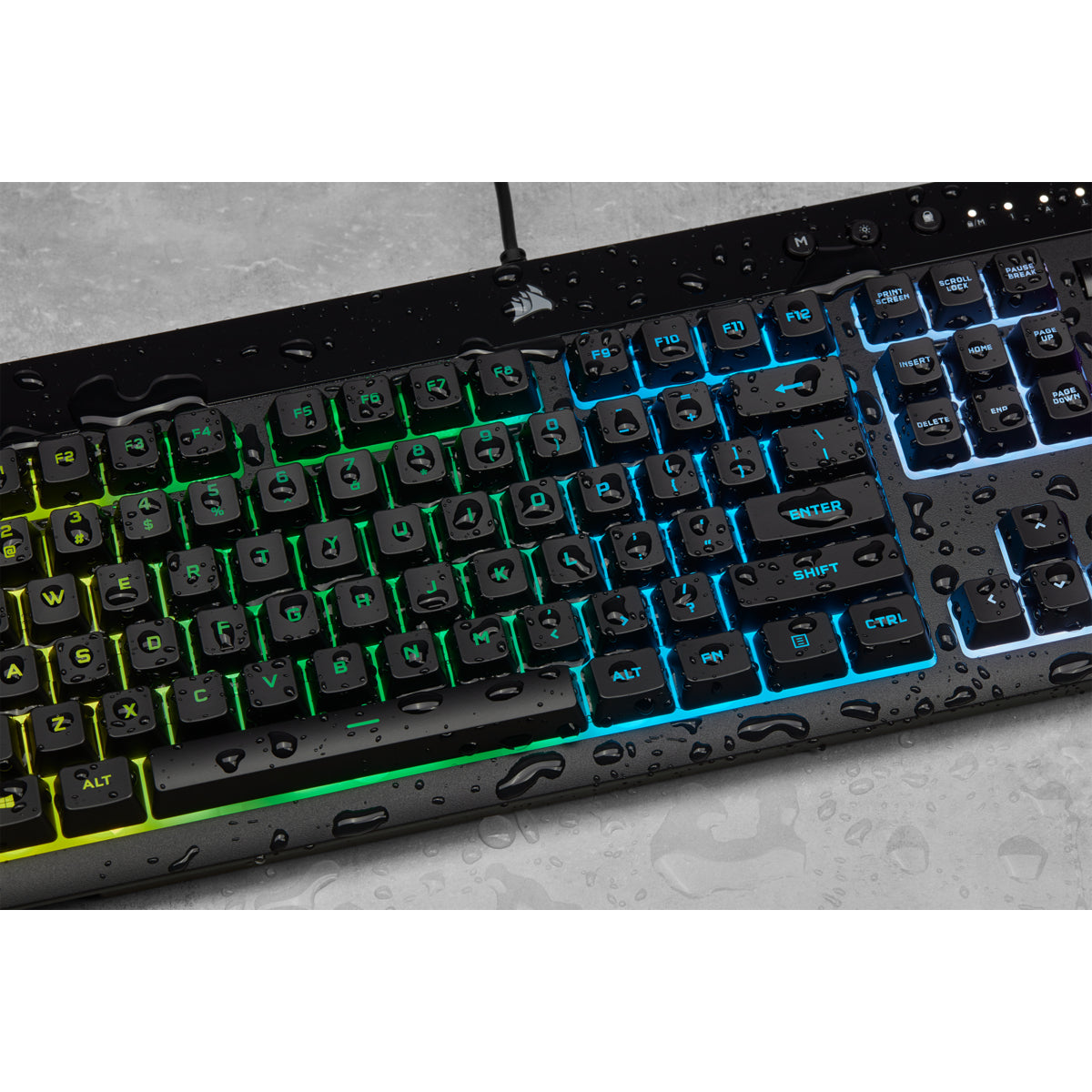 Corsair K55 RGB PRO – Gaming-Tastatur – kabelgebunden – USB – QWERTZ (DE) – RGB – mit Handballenauflage