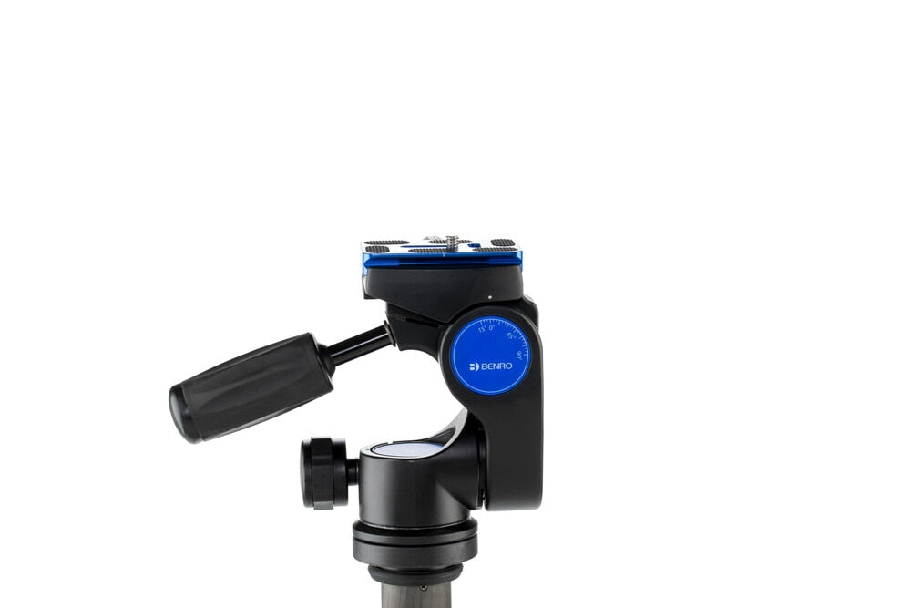 Benro HD2A 3-Wege-Stativkopf – 8 kg Traglast, 1/4" Gewinde, 360° – Schwarz