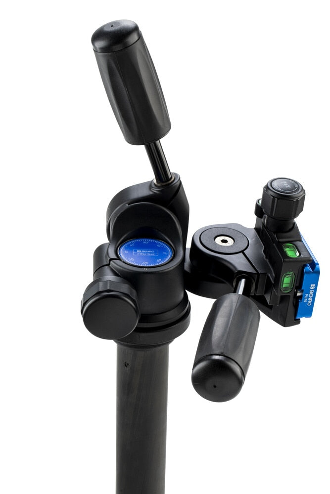 Benro HD2A 3-Wege-Stativkopf – 8 kg Traglast, 1/4" Gewinde, 360° – Schwarz