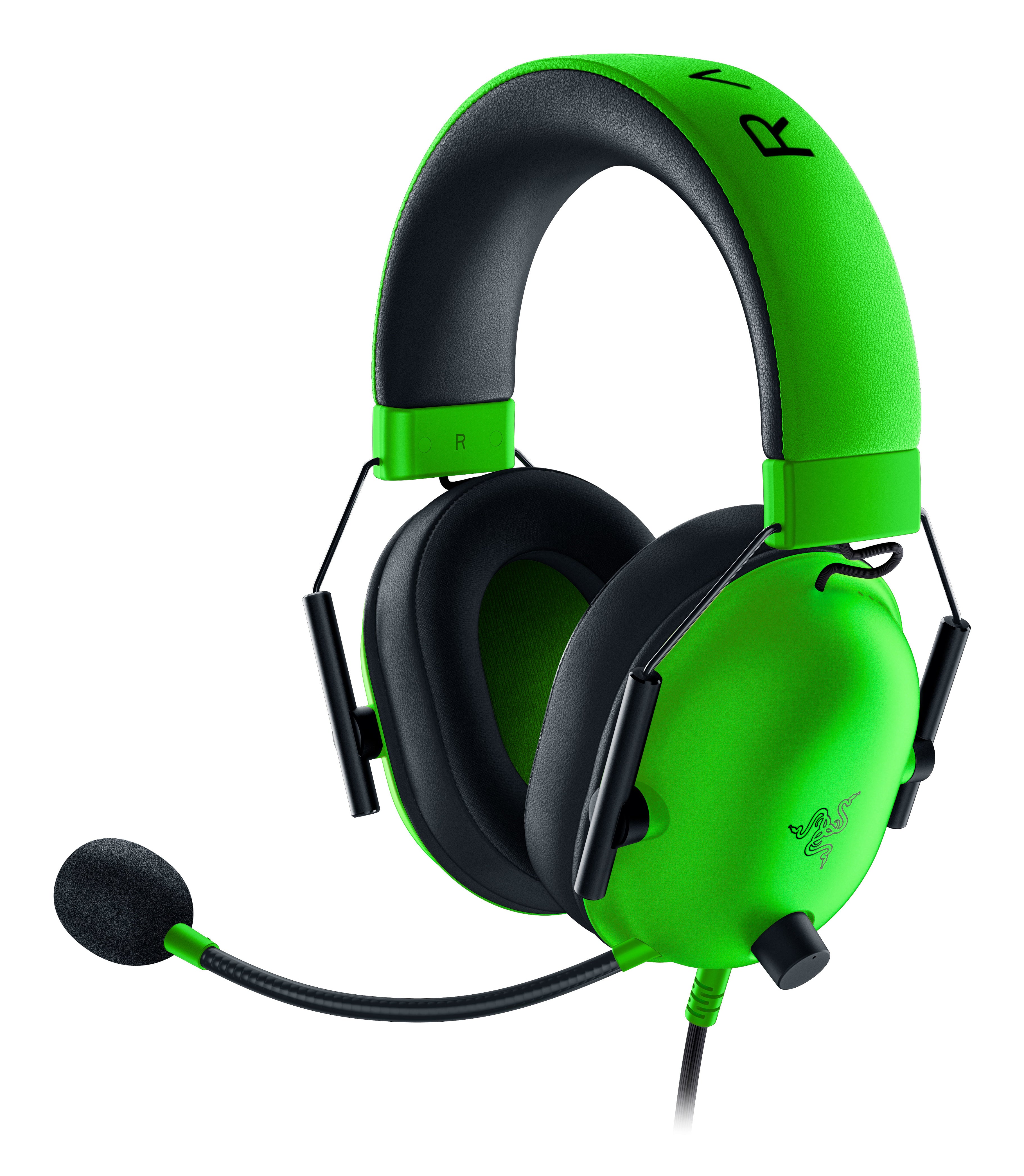 Razer BlackShark V2 X Gaming-Headset – Over-Ear, Stereo, Kabelgebunden, 3,5 mm Klinke, Grün/Schwarz