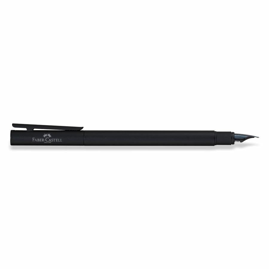 Faber-Castell NEO Slim – Füllfederhalter – B – Schwarz – Edelstahl