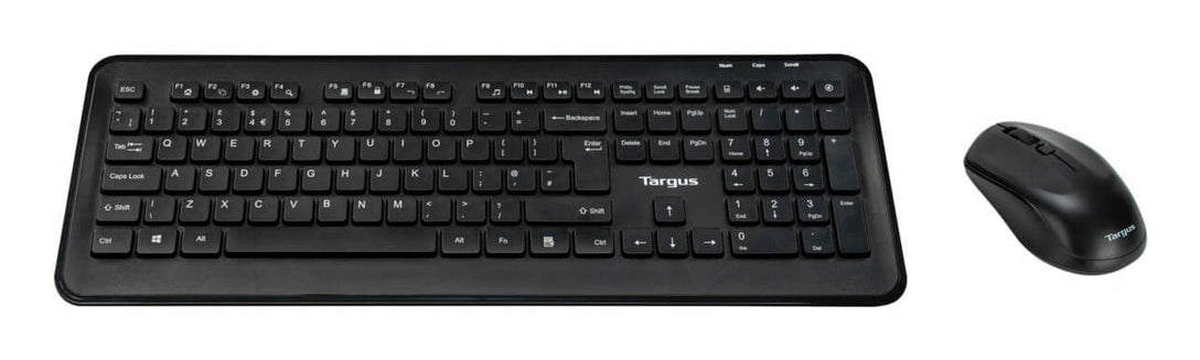 Targus AKM610NO – Tastatur-Maus-Set – 2,4 GHz USB-A (Empfänger) – QWERTY (Nordisch) – Schwarz