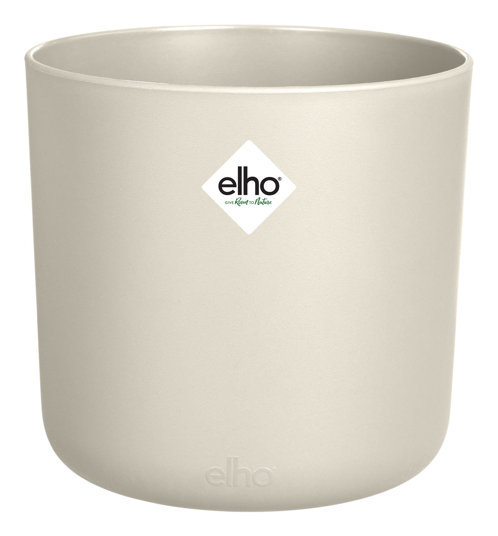 Elho Happy Herbs Pflanztopf – Ø 15 × 17 cm – Recycling-Kunststoff, Weiss