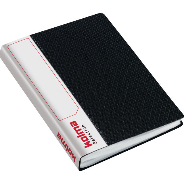 Kolma Selection Sichtbuch A6, 40 Hüllen, Hardcover, matt, schwarz – 1 Stück