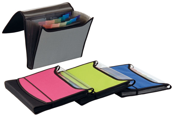 Dufco Sammelmappe für A4, Kunststoff, Grün, mit Gummizug