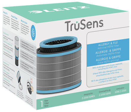 Leitz 3-in-1 Kombifilter – für TruSens Z-2000, Allergie & Grippe (antiviral), schwarz