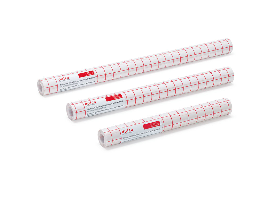 Dufco Matt transparente Buchschutzfolie – 30 cm × 5 m – 80 µm – 1 Stück