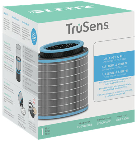 Leitz 3-in-1 Kombifilter – für TruSens Z-3000, Allergie & Grippe (antiviral), schwarz