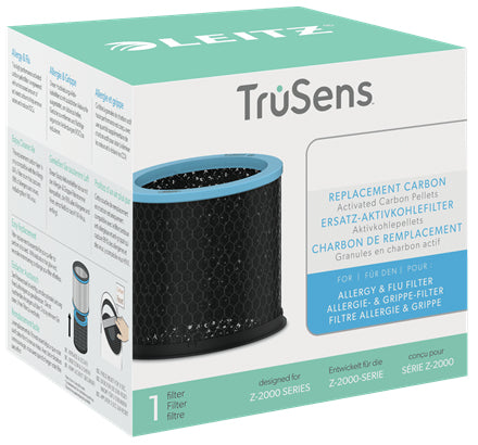 Leitz Ersatz-Aktivkohlefilter – für TruSens Z-2000, Allergie & Grippe (antiviral), schwarz