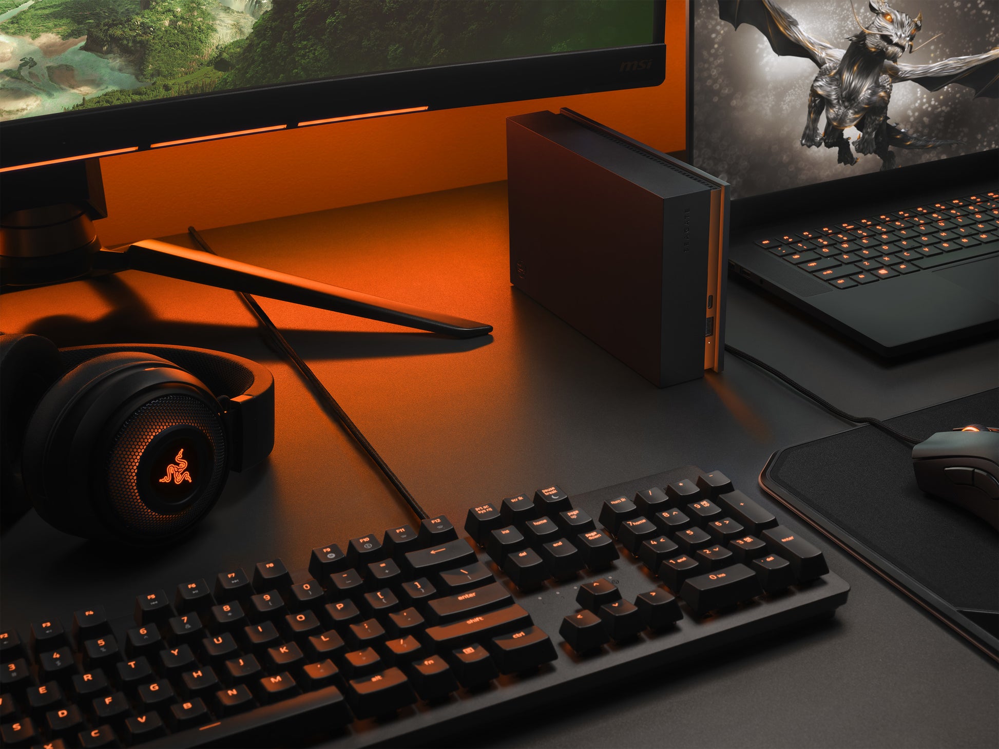 Seagate FireCuda Gaming Hub Speichergerät – 8 TB, USB 3.2 Gen 1, 3,5"