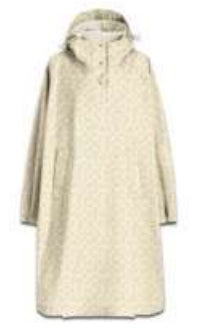 Reisenthel Regenjacke – Einheitsgrösse – Beige (Leo Vanilla), Polyester, mit Kapuze, wasserfest