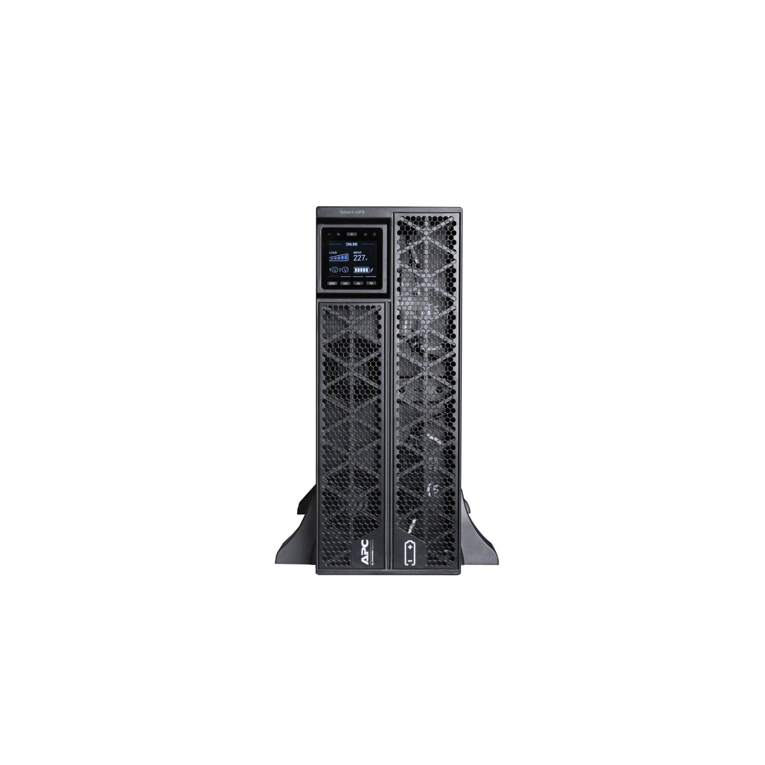 APC SRTG5KXLI USV 5 kVA/5000 W Online – 4U Rack/Tower – C13×2, C19×1, festverdrahtet (1P+N+E)