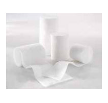 Lohmann & Rauscher Cellona Synthetikwatte Binde – 100 mm × 3 m, 4 Stück, Polyester, Weiss
