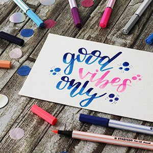 STABILO Pen 68 Pinselstift – Pinselspitze, wasserbasiert, Grau