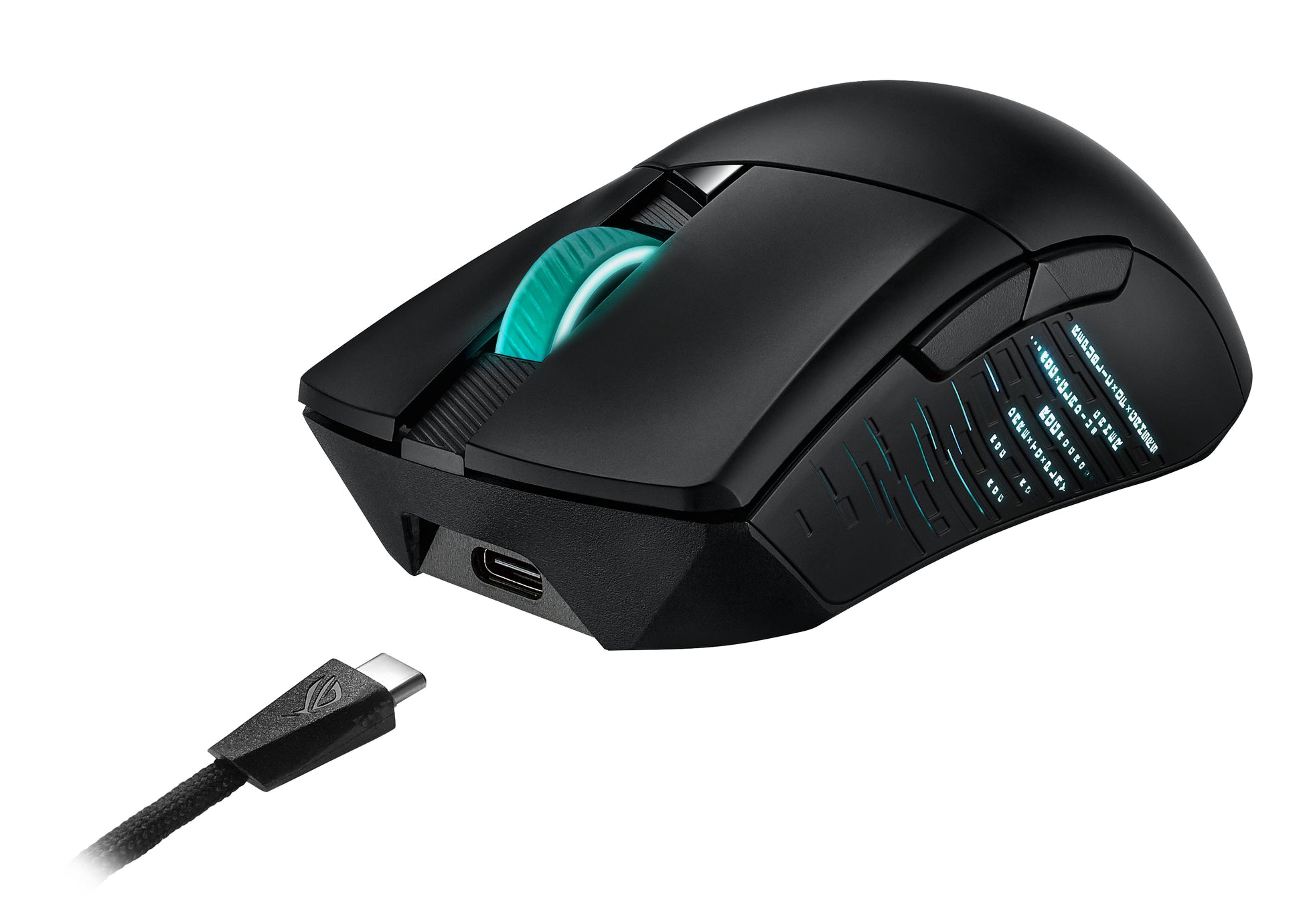 ASUS ROG Gladius III Gaming-Maus – kabelgebunden, 1'000 Hz, 9 Tasten, für Rechtshänder, Beleuchtung, schwarz