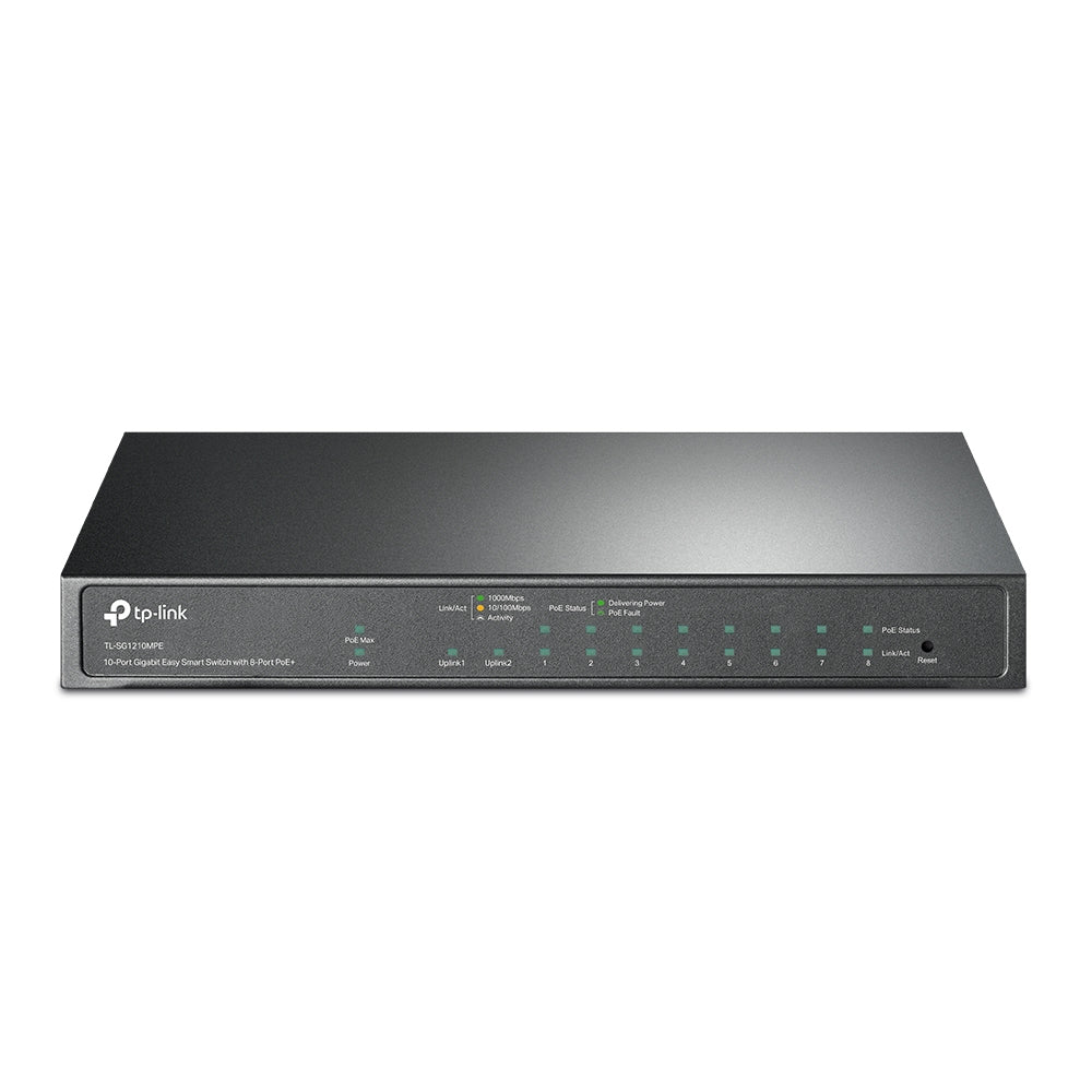 TP-Link TL-SG1210MPE Netzwerk-Switch – 16× GbE RJ45 (PoE+), 2× SFP, 192 W PoE