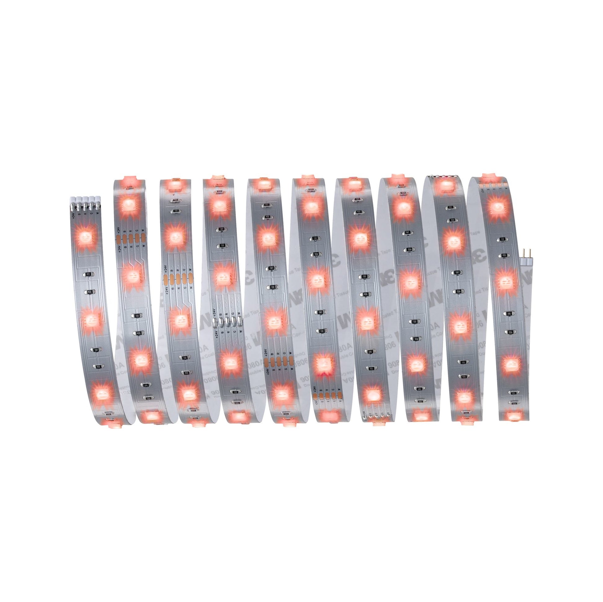 Paulmann LED-Strip MaxLED 250 – Set, 3 m, 810 lm, 19 W, RGB, dimmbar, Fernbedienung, weiss