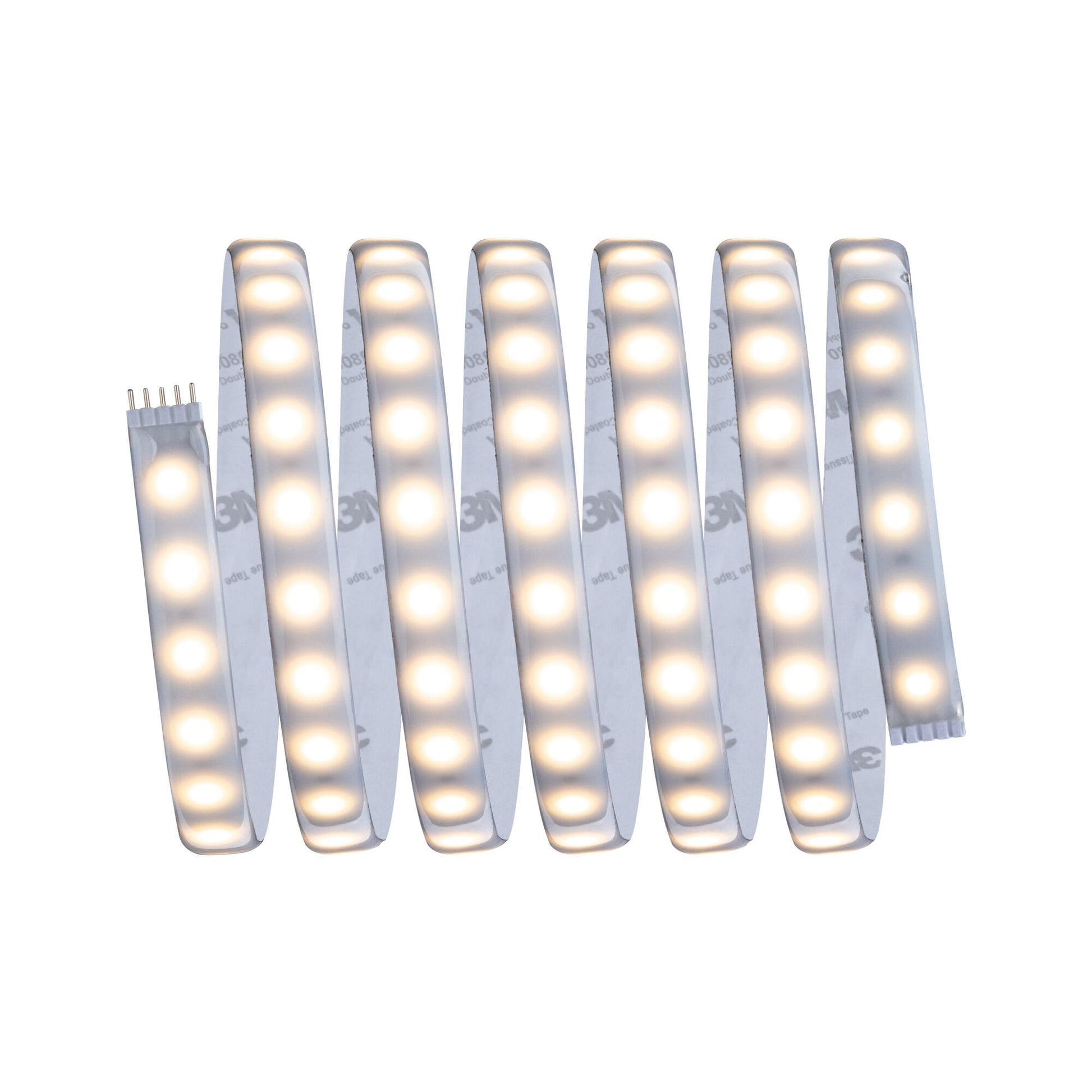 Paulmann LED-Strip MaxLED 500 – 2,5 m, 1100 lm, 15 W, 2700 K, dimmbar, IP44, weiss, fest verbaut