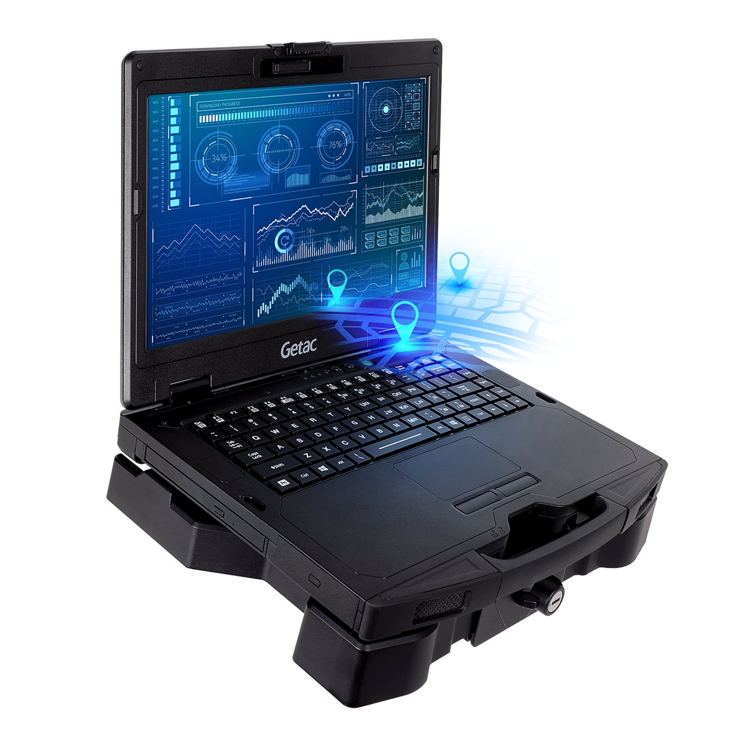 Getac S410 G4 – 14" HD, i3-1115G4, 8 GB, 256 GB SSD, Win 11 Pro