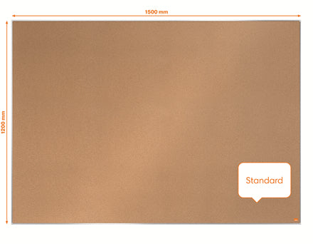 Nobo Pinnwand – Kork, Aluminiumrahmen – 150 × 120 cm, Impression Pro