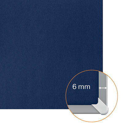Nobo Pinnwand – Filz, Alurahmen – 180 × 120 cm, Blau, Impression Pro