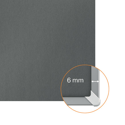 Nobo Filztafel – 58,6 × 42,9 cm – Grau