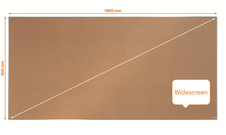 Nobo Pinnwand – Kork, Alurahmen – 179,6 × 88,3 cm