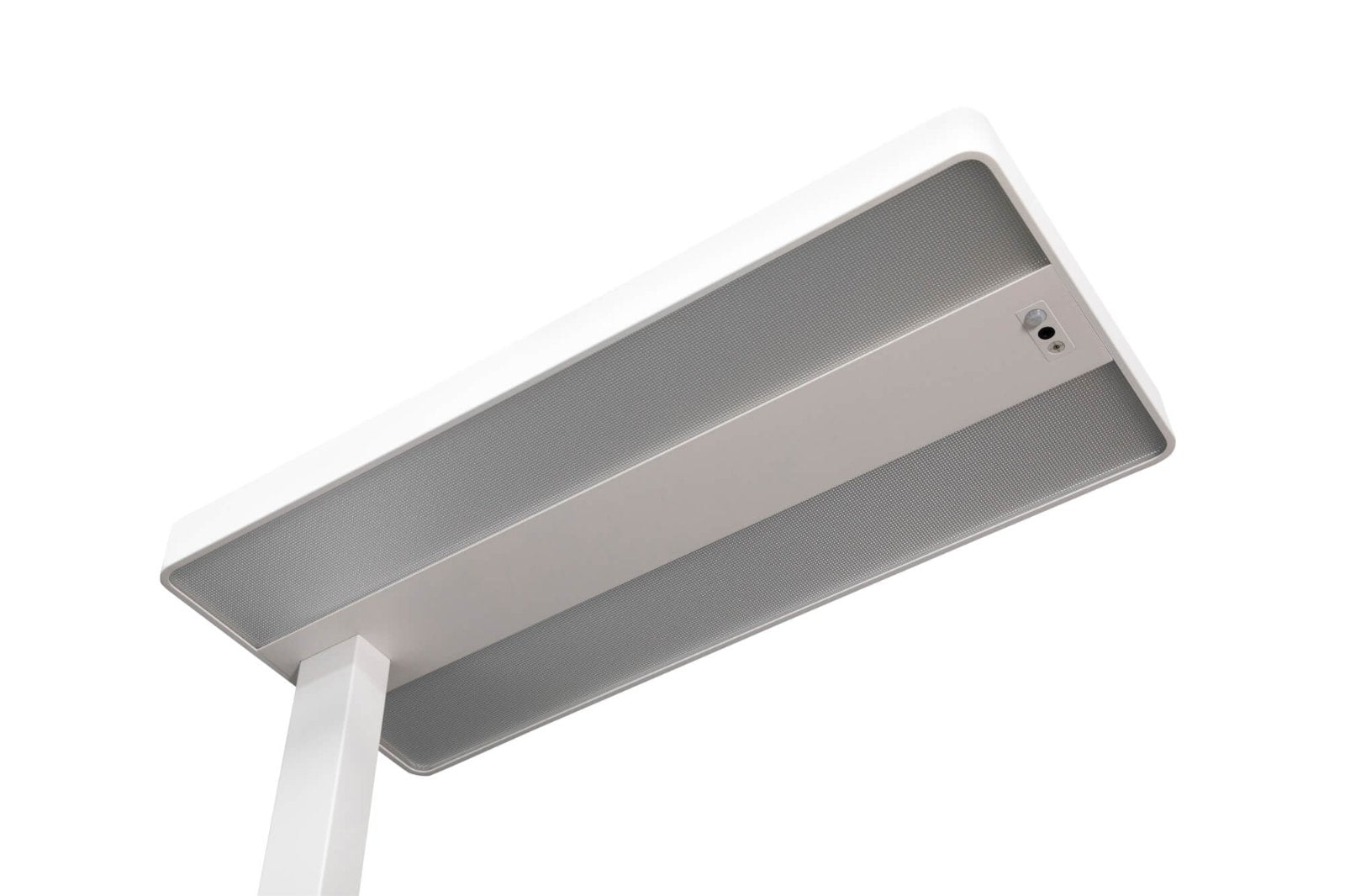 MAUL Stehleuchte LED – Bewegungssensor, Tageslichtsensor, dimmbar – 4000 K – 13’060 lm – weiss, 196 cm