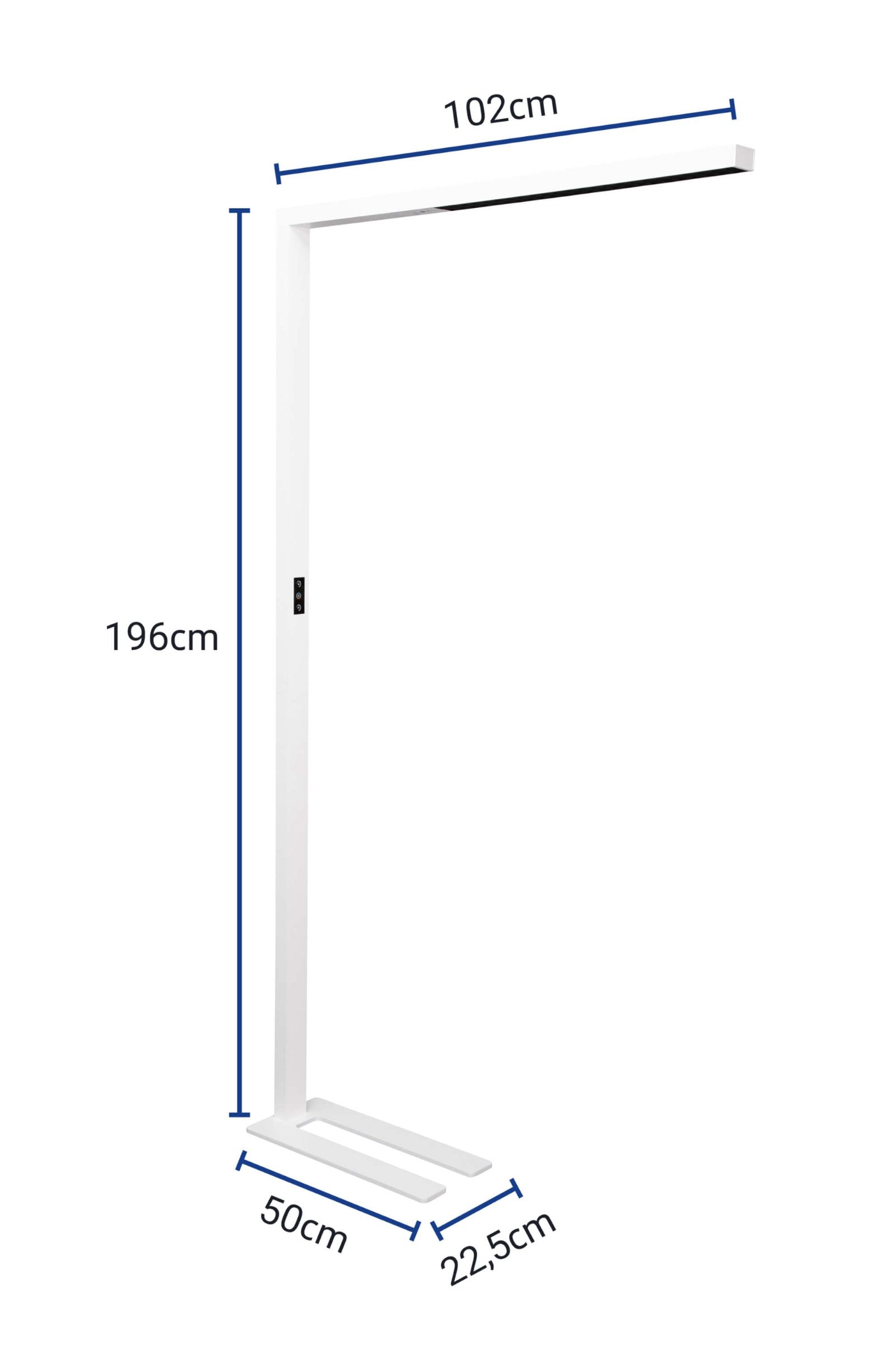 MAUL LED-Stehleuchte Sirius Colour Vario – dimmbar – 3000–5700 K – 10’110 lm – weiss