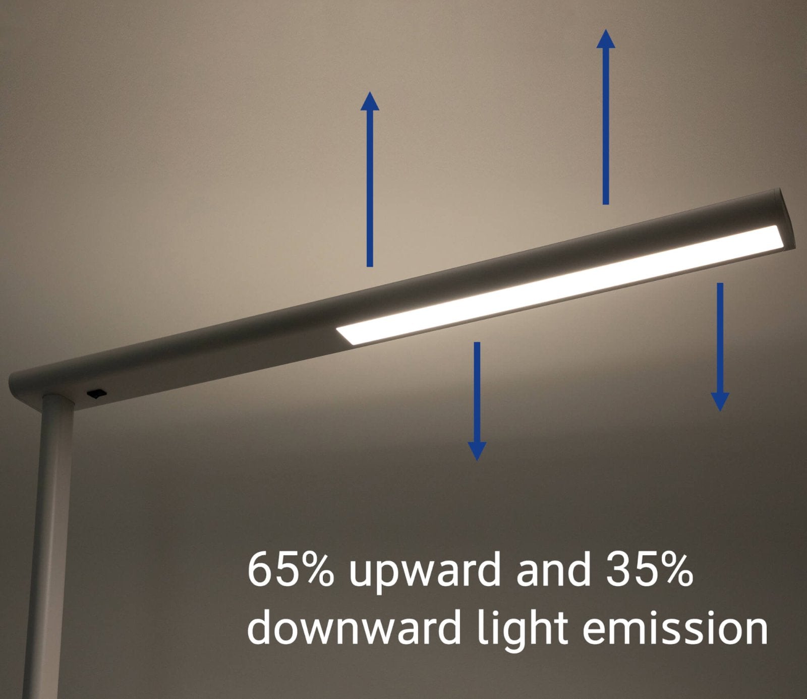 MAUL Stehleuchte LED MAULjet – 4000 K – 2’617 lm 51 W – weiss