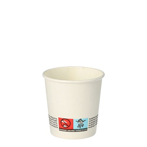 Papstar Trinkbecher, Papier, PLA-beschichtet – 1,0 dl – Weiss – FSC – 50 Stk.
