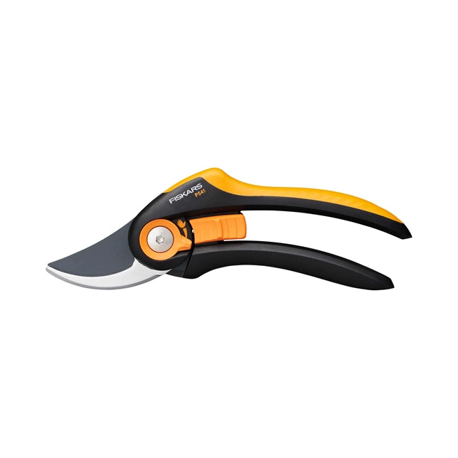 Fiskars Plus SmartFit P541 – Bypass-Gartenschere 24 mm, Aluminium, Sicherheitssperre, Schwarz, Orange