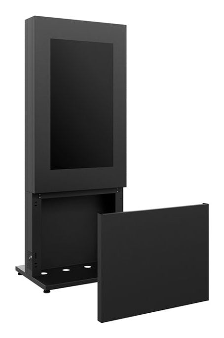 Hagor Bodenständer – bis 46" – für 2 Displays, Diebstahlsicherung – Anthrazitgrau